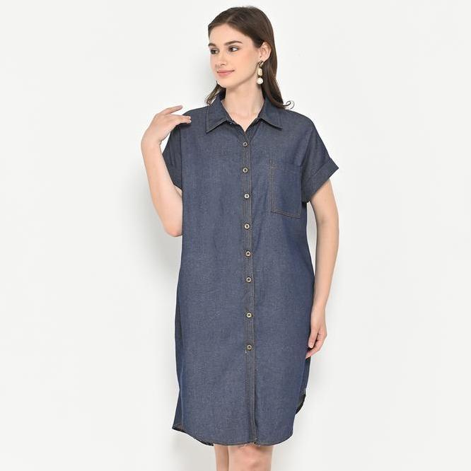 Neu Mor Jeans Neu Mor Jeans Midi A823 Dress - Denim