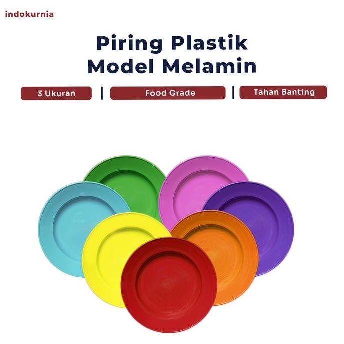 Indokurnia Piring Plastik Model Melamin