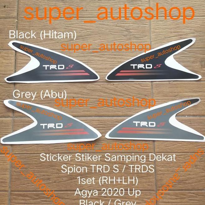 Sticker Stiker Samping Agya 2020 1Set 1Set Dekat Spion Trd S Trds 2020-2021