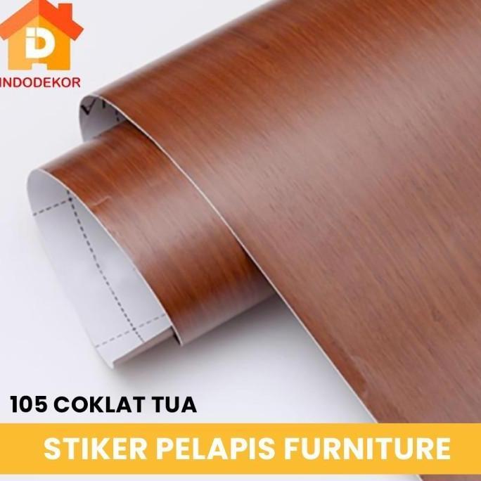 Stiker HPL - Sticker Dinding Kayu - Wallpaper Motif Kayu - Tacon