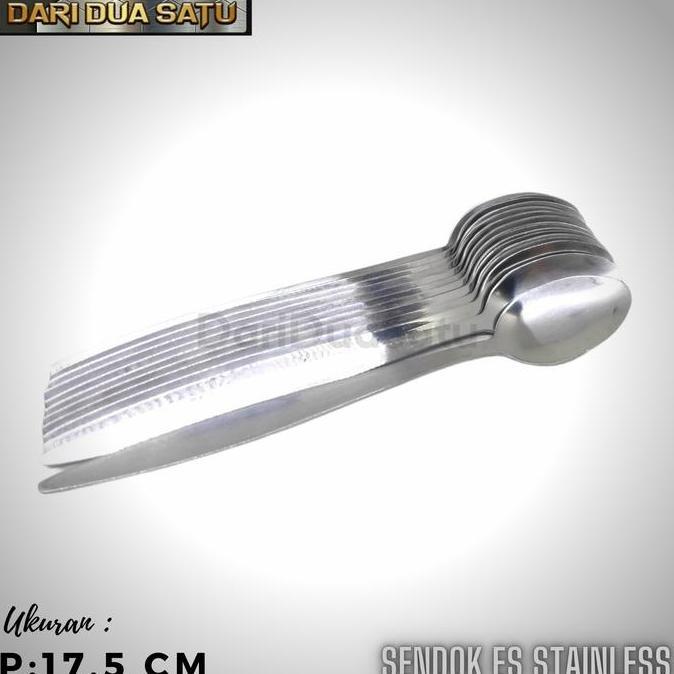 Sendok Teh Stainless Panjang Sendok Es Tebal
