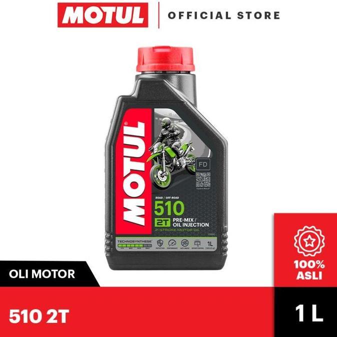 *MOTUL 510 2T (1L)* OLI SAMPING 4T / Oli Mesin Motor 2T - ORIGINAL