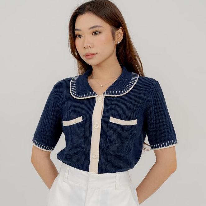 Foxquinn - Lauren Foxquinn Lauren Knit Top Blouse Wanita