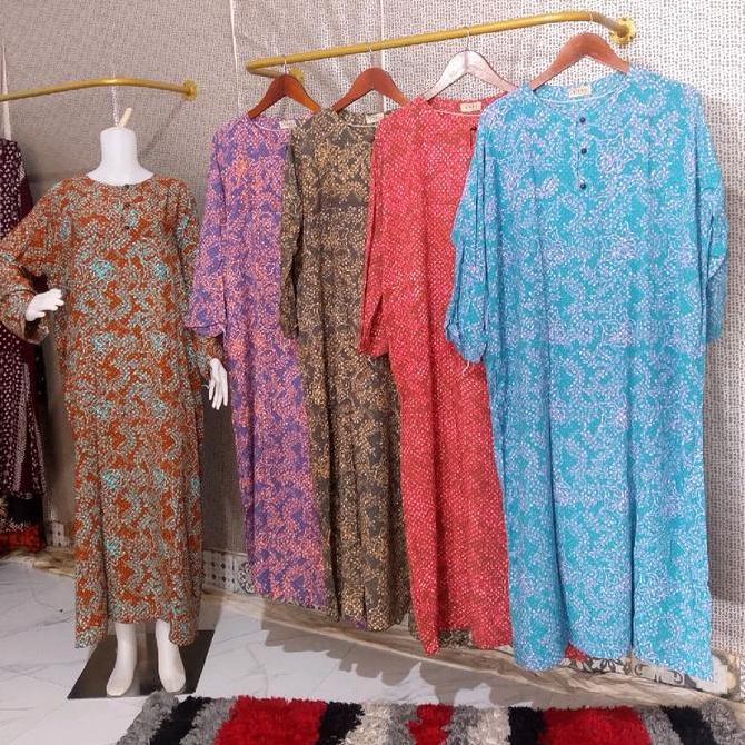 Longdres Jumbo Ld Merek Kenanga Batik Cap 140 Cm Pb 133 Gamis Pekalongan