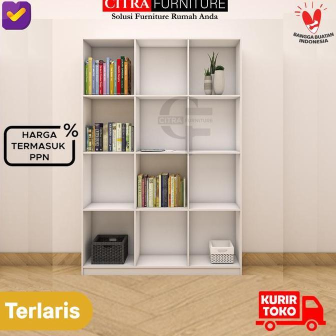 Rak buku 12 kotak / Rak laundry 12 kotak
