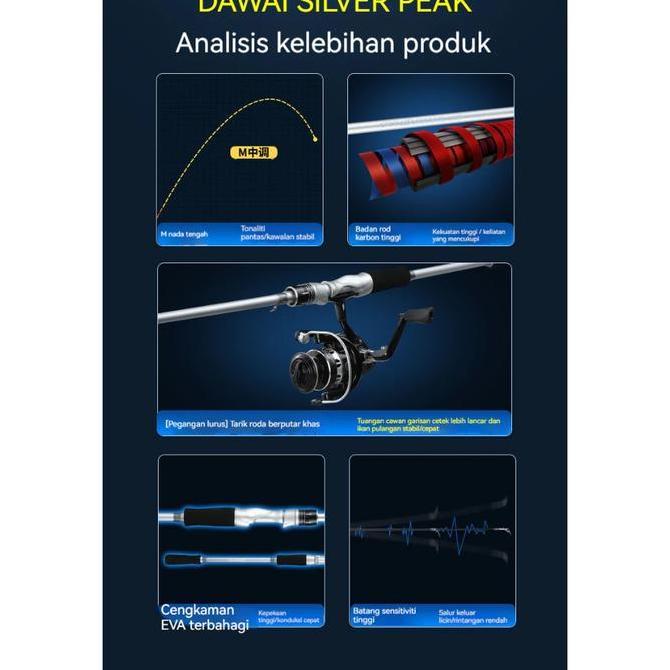 DAIWA Rod Casting Rod Spinning Rod Fishing BC Rod Jigging Joran Pancing Sea Fishing Pole Portable Ba