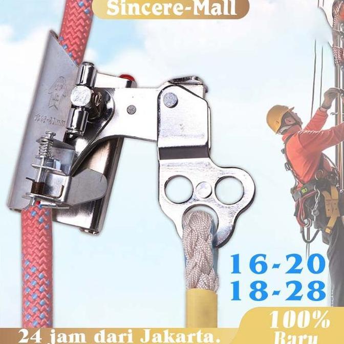DZAPIRA Fall Arrester Safety Rock Climbing / Sliding Rope Fall Arrester Grab