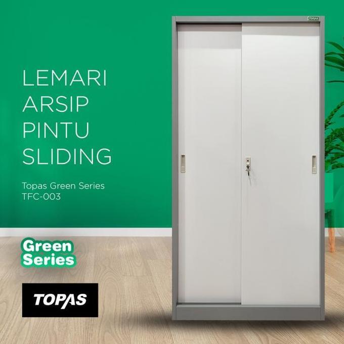 TOPAS TFC 003 Lemari Arsip Besi Sliding Full Kabinet Kantor