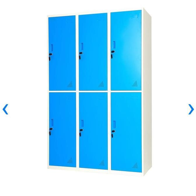 Krisbow Loker 6 Pintu Multi Coloumn - Biru /loker