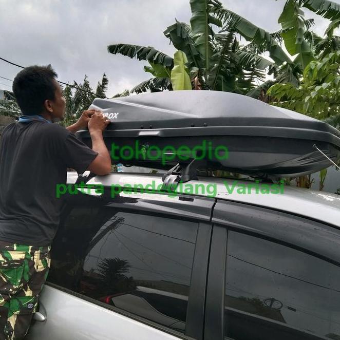 Roof Rack Bagasi Atas Mobil Xenia / Avanza / Sigra / Calya Universal Model Roofbox Ukur 360 Liter Me