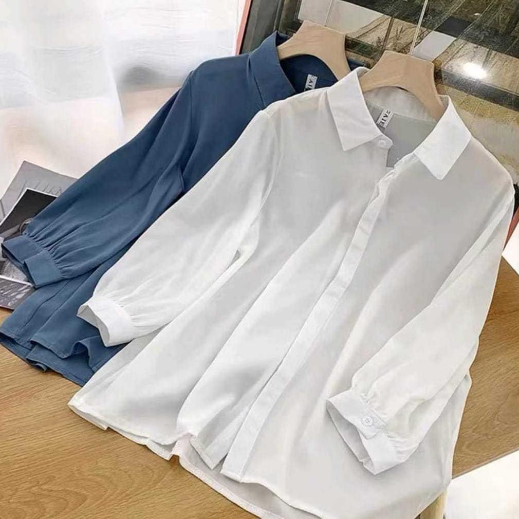 diskon atasan mutia blouse shirt kemeja wanita