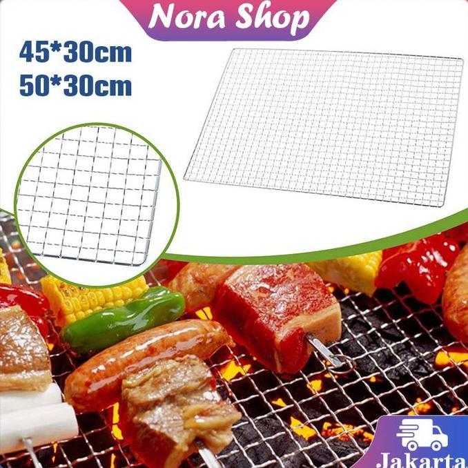 GUNEMANE Panggangan Kawat Stainless Jaring Panggangan BBQ Serbaguna Kawat BBQ