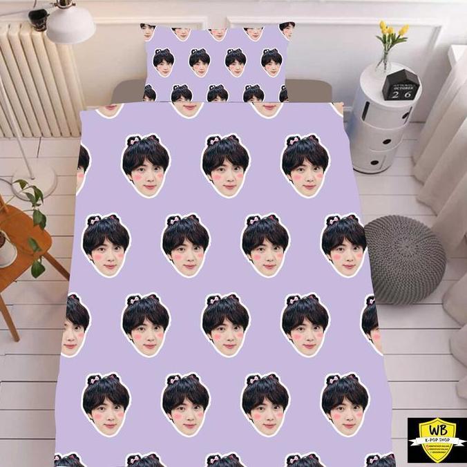 TERLARIS SELIMUT BTS PATTERN BISA CUSTOM GAMBAR DAN WARNA