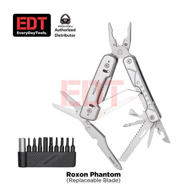 Roxon Phantom | Replaceable Knife Blade | Full Size Edc Outdoor Multitool