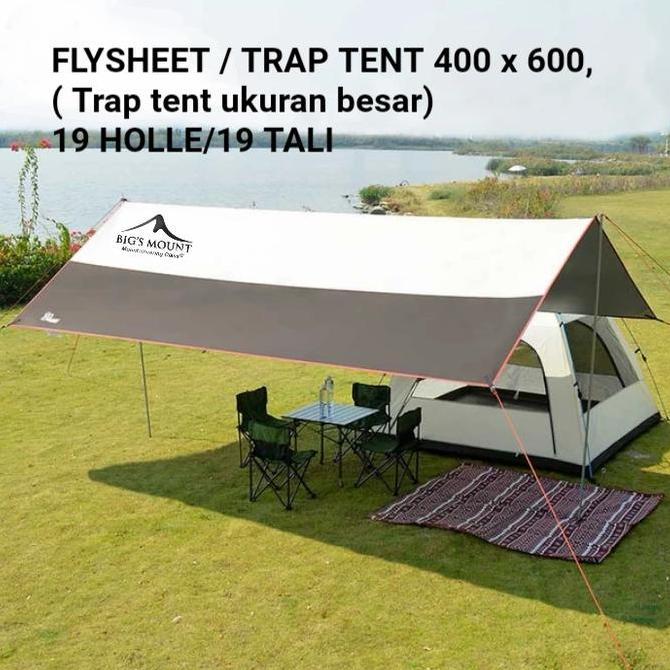 Flysheet Big,S Mount / Tenda 4X6,Meterr, Kenopi,19 Loops