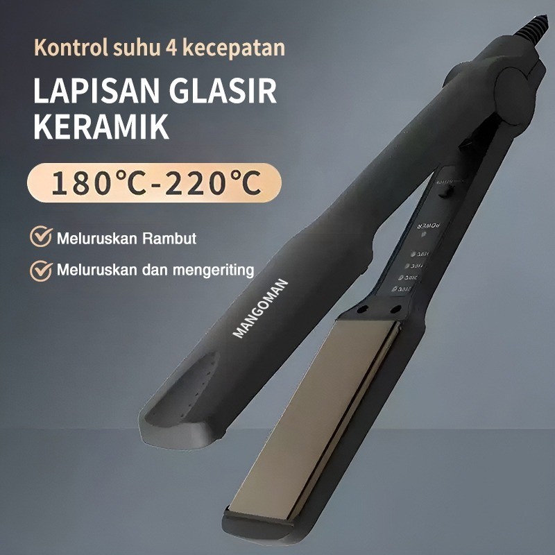 Mangoman 2 In 1--329 Original Ion Fast Heating Catok Rambut Dan Catok/Alat Pengeriting Rambut (Alat 
