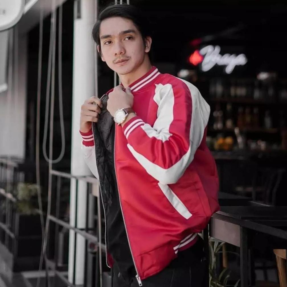 ORIGINAL JAKET SUKAJAN POLOS PRIA WANITA UNISEX  BOMBER COWO CEWE ORIGINAL BASIC TERBARU NAVY HITAM