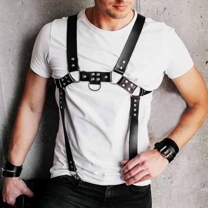 [HF094] Belt Harness Fashion suspender pria | Aksesoris dance