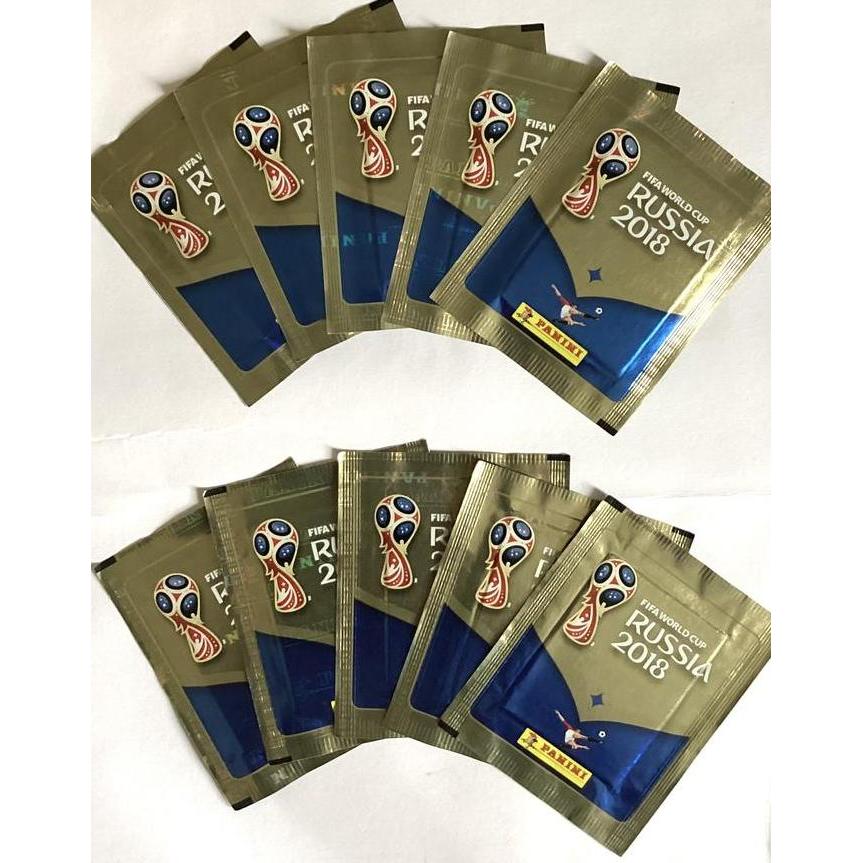 Panini FIFA World Cup Russia 2018 Official Sticker Collection (10Packs, 50 Stickers)