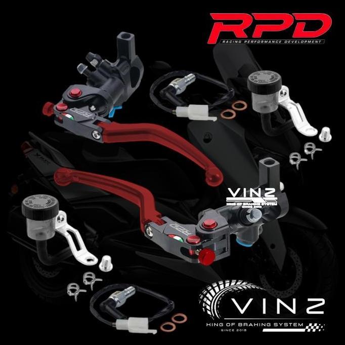 Ready Master Rem RPD 17 Mm 16 Mm Merah // Master Rem RPD Set Kanan Kiri Hitam Merah // Master Rem RP