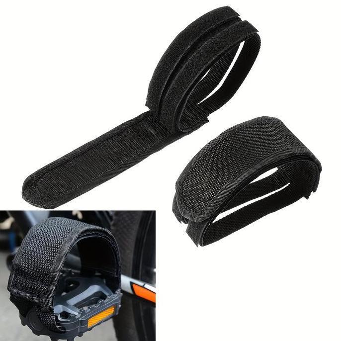 2pcs Strap Sepeda Strap Pedal Fixie Nylon Tali Pedal Sepeda Pedal Toe Clip Strap Fixie Cmx Cleat Toe