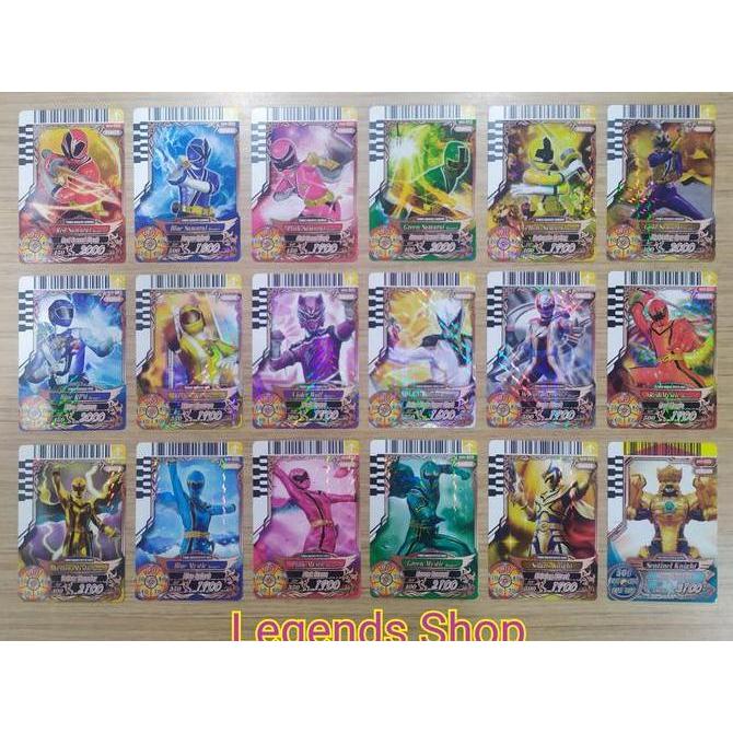 Kartu Power Rangers Rare Card Battle Megazord Set