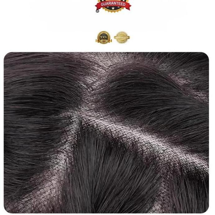 WIG TOUPEE KLIP RAMBUT ASLI REAL WIG PENUTUP UBAN BOTAK RAMBUT TIPIS PREMIUM EKSTENSION RAMBUT KOREA