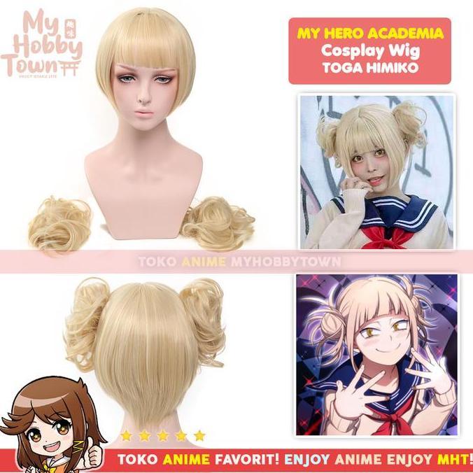 Wig Cosplay Anime Boku no Hero Academia : Toga Himiko Rambut Palsu