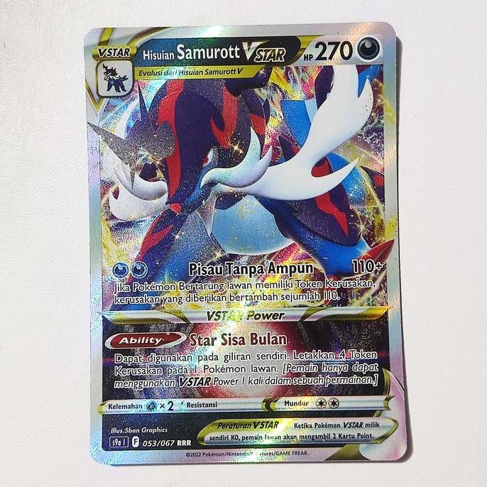 Hisuian Samurott VSTAR RRR 053/067 S9a - Kartu Pokemon Indonesia