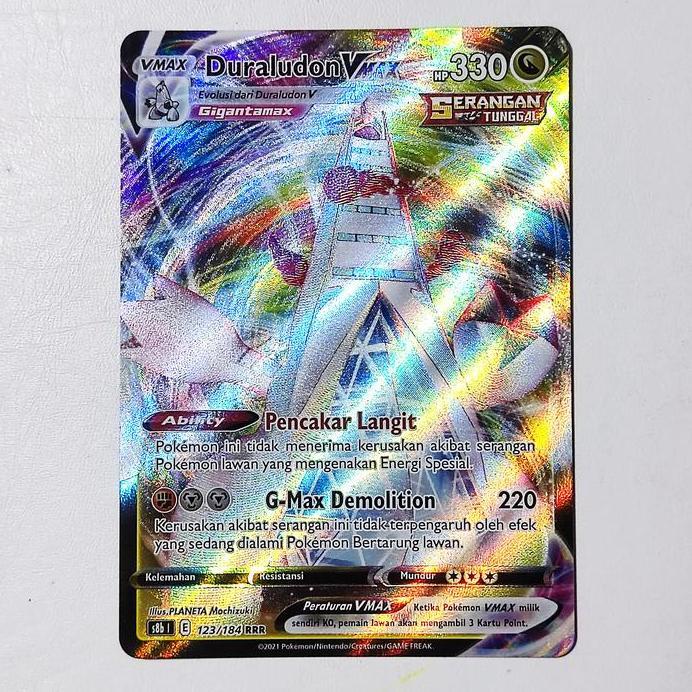 Duraludon VMAX RRR 123/184 S8b - Kartu Pokemon Indonesia