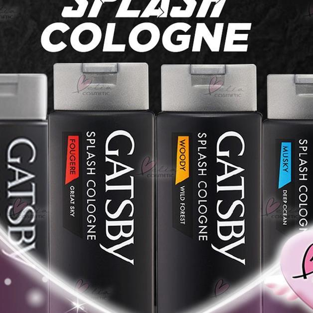 Belia Gatsby Splash Cologne 175Ml Eau De Toilette | Long Lasting Perfume | Parfum Cowo | Body Spray 