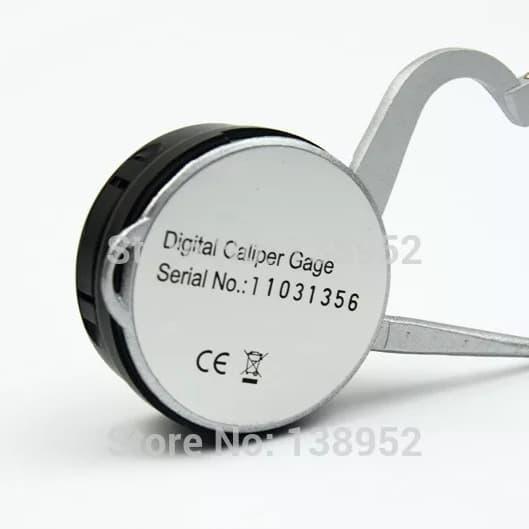 Kualitas tinggi 0-25mm digital thickness gauge digital jewel GEM alat