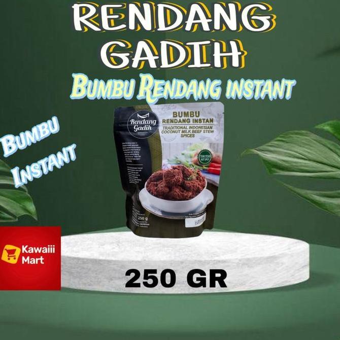 Rendang Gadih - Makanan Siap Saji Khas Minang Asli Padang Payakumbuh bumbu rendang Instant Halal BS