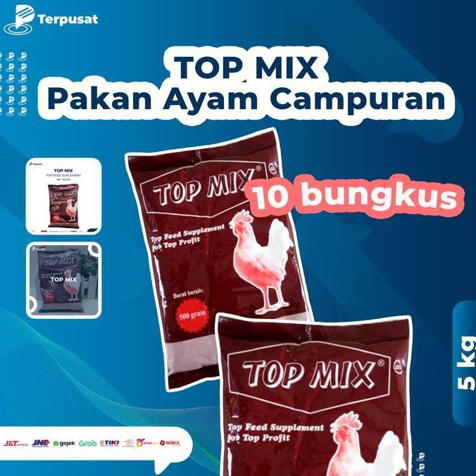 Per 10 bungkus TOP MIX CAMPURAN PAKAN AYAM