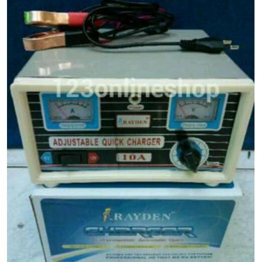 TERLARIS!! CHARGER AKI RAYDEN 10 AMPERE