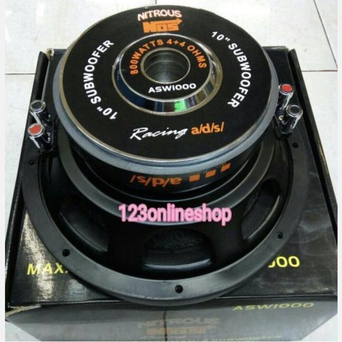 Subwoofer Ads Nos 10 Inch Double Coil Original
