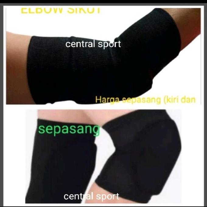KNEE ELBOW PAD DEKER Pelindung Lutut Siku Sepasang Futsal Bola Voly Skyboard dekersikutanganvolly mi