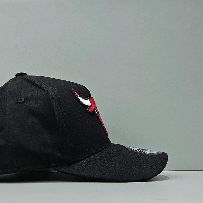 Promo Topi Baseball Banteng Hitam Bordir Merah Original
