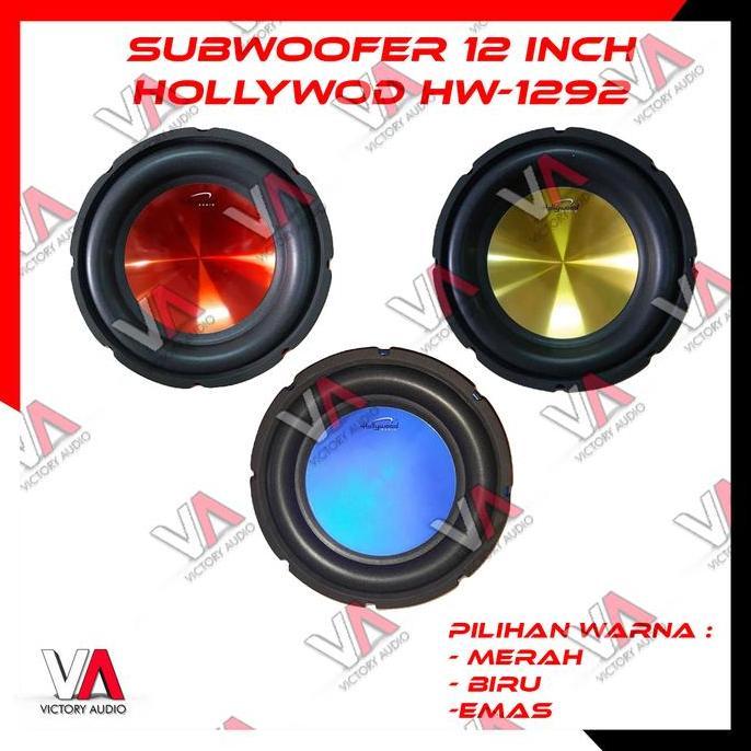 Subwoofer Hollywood 12 Inch Double Coil Hw 1292 Speaker Mobil