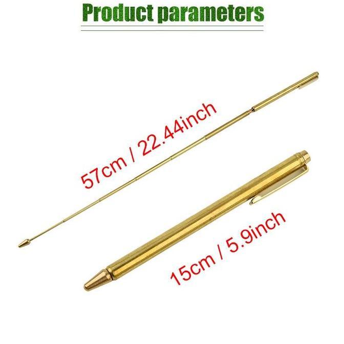 SOJEHBOW Dowsing Rod Dowsing Alat Deteksi Air / Dowsing Rod Alat Pencari Air Bahan Tembaga Adjustabl