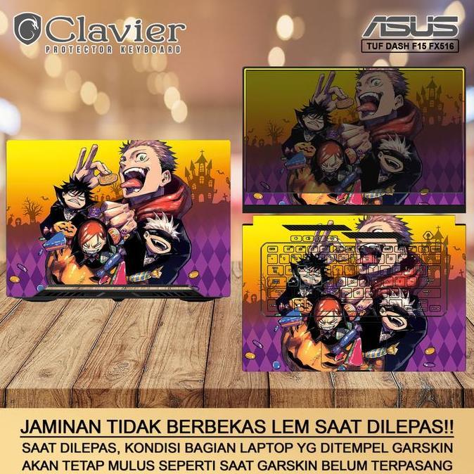 Cover Garskin Laptop Asus TUF Dash F15 FX516 FX516P FX516PC Transparan