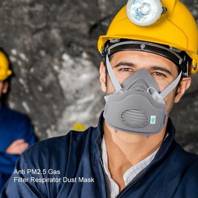 KASDIUM Masker Gas Respirator Masker Cat Masker Industri Anti Debu Polusi Dust
