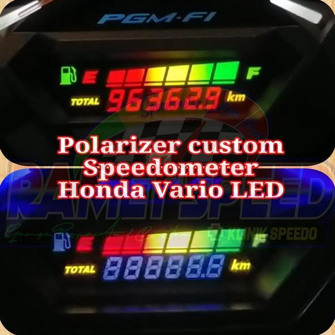 Polarizer custom speedometer Honda Vario LED polaris speedometer honda vario led