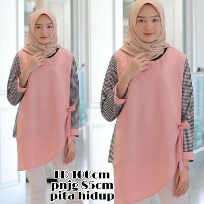 VATGUVOH Tunik Zafisa / Tunik Wanita / Baju Atasan Tunik / Tiktok Shop Murah / Tunik / Atasan Wanita