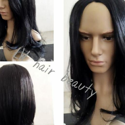 Wig Rambut Palsu Pria Panjang Gondrong