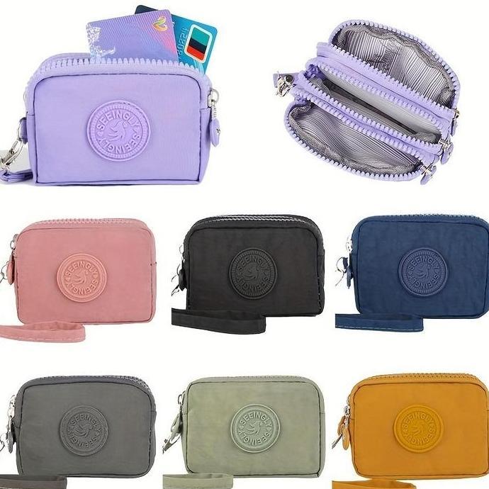 Dompet 3 Lapis Dengan Resleting Seeingly Mini Wallet Zipper Wallet Dompet Wanita 3 Lapis Dompet Kart