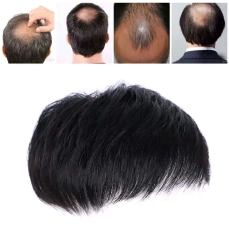 Wig Penutup Uban Pria/Toupee Pria