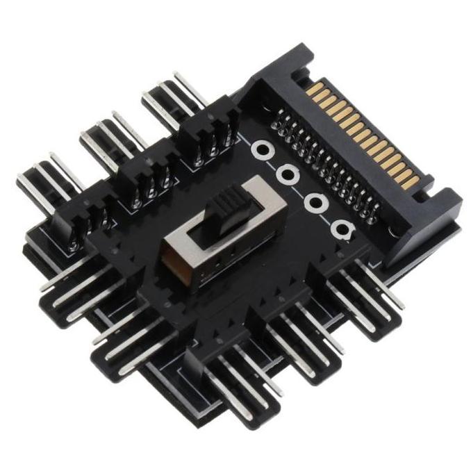 SATA TO PWM SPLITTER 8 PORT POWER FAN 3 PIN PWM FROM SATA POWER