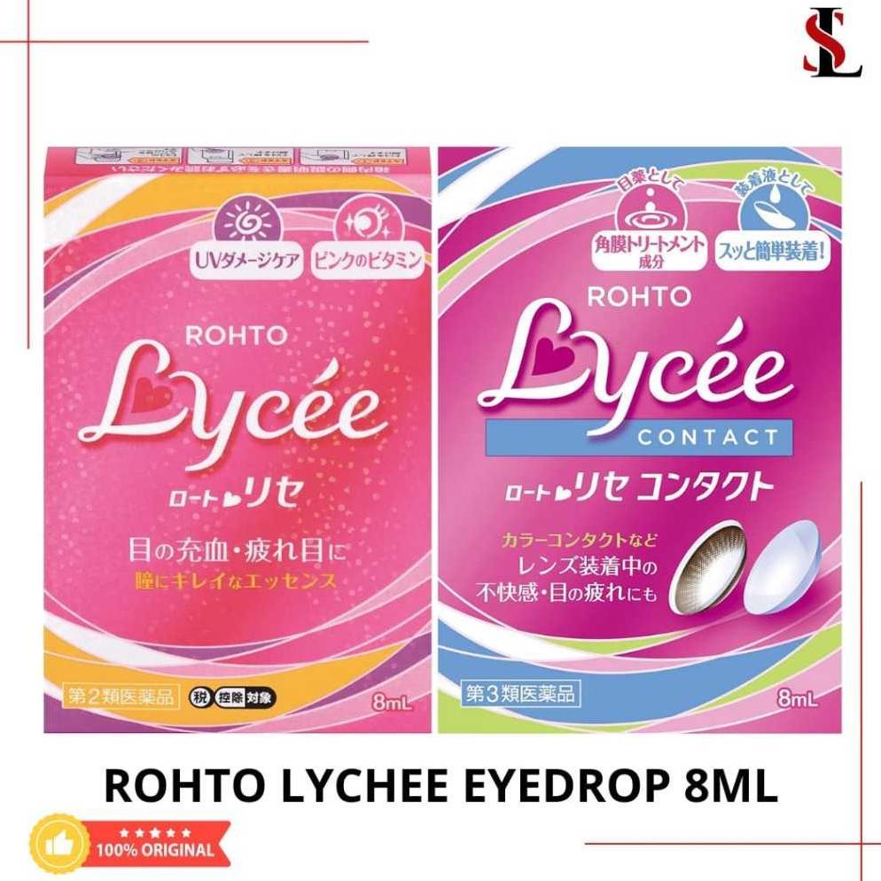 Rohto Lycee Contact & Non Contact lense Eyedrops 8 ml terlaris