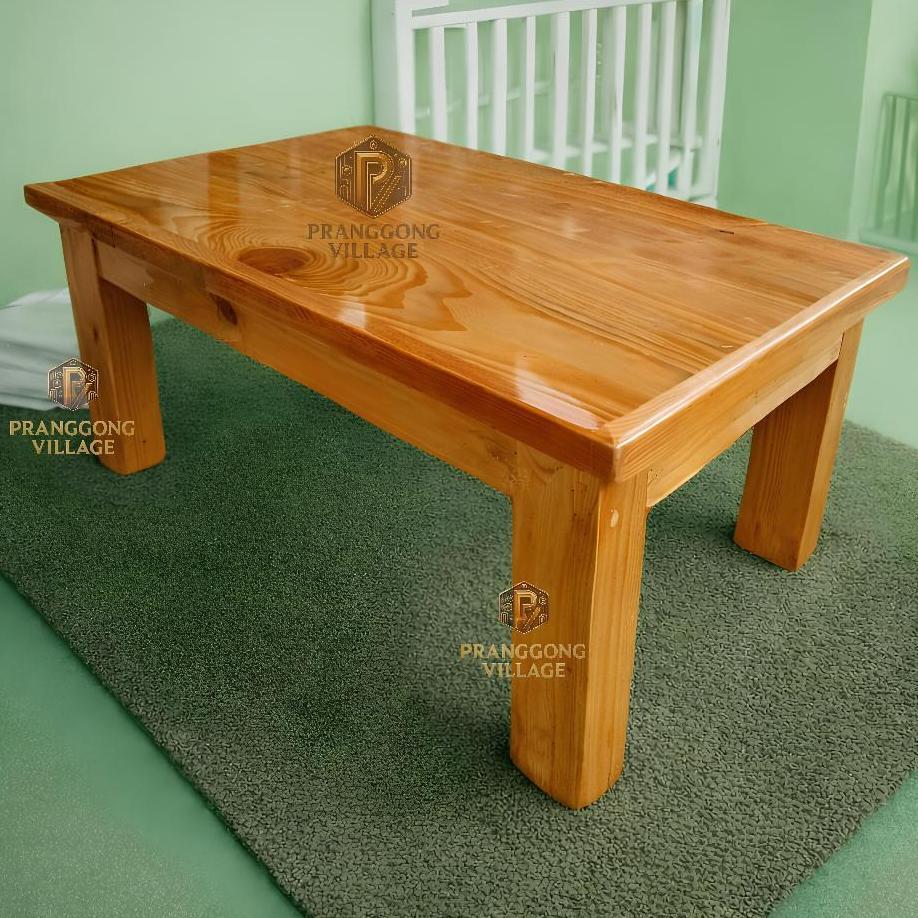 MURAH LR03 / PANJANG 50CM / MEJA LESEHAN / MEJA BELAJAR JATI / Meja Lesehan Kayu Solid LR03  50x30x2